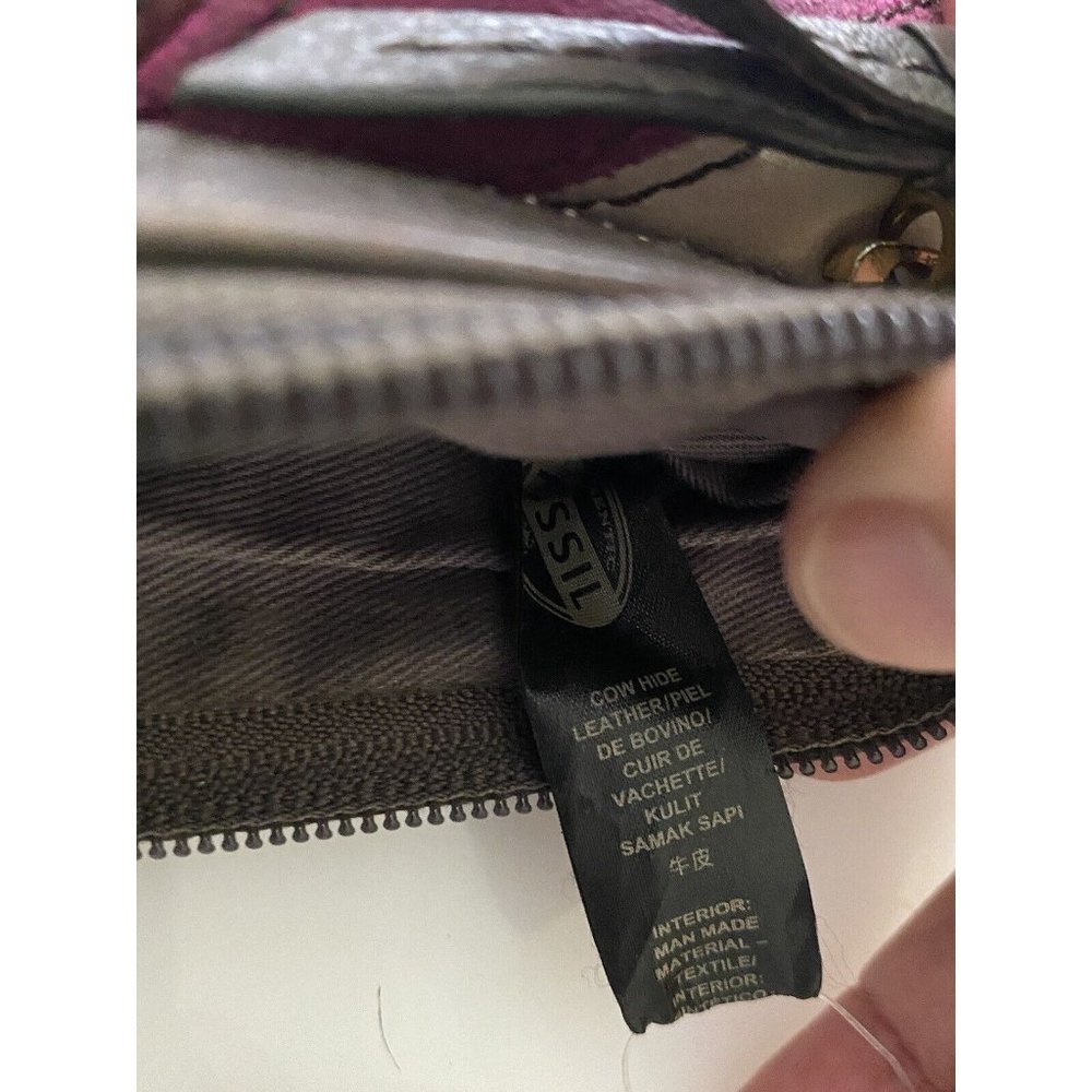 Fossil Karli Clutch Wristlet Wallet Bag‎ Geometric Print Leather Mod Vintage NWT - Picture 8 of 16